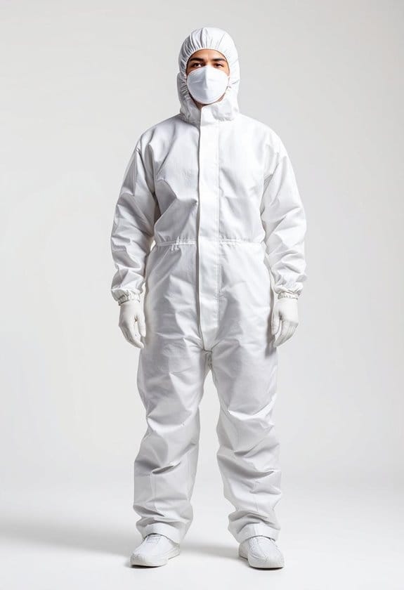 disposable coveralls for protection