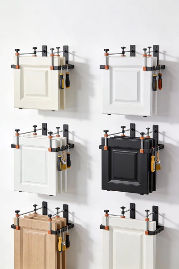efficient cabinet door drying
