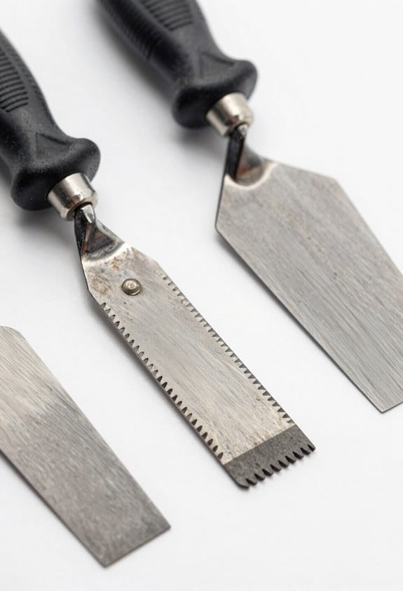 putty knives vs paint scrapers