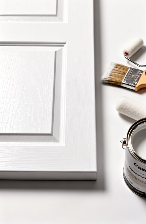 smooth panel door painting